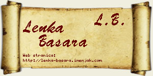 Lenka Basara vizit kartica